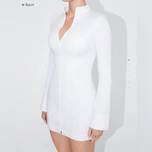 KHY Poplin Zio Mini Dress in White. NWT never worn.